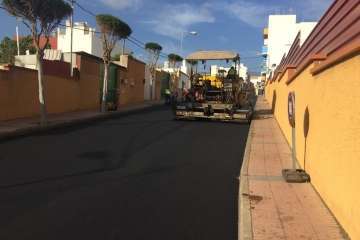 Últimas obras del plan de asfaltado del Fdcan en Telde (Foto TA)